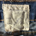 L.A. Idol Bootcut Rhinestones Accent Contrast Stitches Dark Wash Flap Pockets 7 Blue Size undefined Photo 12