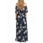 Show Me Your Mumu  Blue Floral Convertible Gown S Photo 2