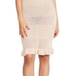 Betsey Johnson Alabaster crochet knit sleeveless dress tan size medium NWT Photo 0