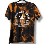 Witches Brew Coffee Co Stop In For A Spell since 1962 Halloween Salem creepy lrg Brown Size L Photo 8