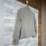 J.Crew  School Boy Womens Notch Lapel Wool Herringbone Gray Blazer size 0 Photo 4