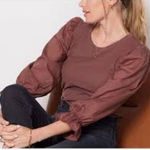 Nation Ltd  Chocolate Brown Top Photo 0