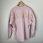Disney  Parks Disneyland Spirit Jersey Pink Glitter Long Sleeve Top Shirt Photo 3