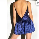 Victoria's Secret Vintage Gold Label 80’s 90’s Victoria’s Secret Royal Blue Satin Slip Negligee M Photo 1