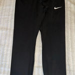 Nike Women's Black Leggings with White Logo Photo 0