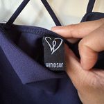 Windsor Navy Blue Slit Dress Photo 4