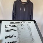 Mossimo Supply Co . indigo lightweight hooded sweater hoodie women's size M Photo 6