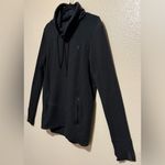 Under Armour  Charcoal Gray Mock Neck Hoodie | Zip Pocket Pullover Women’s Large Photo 1