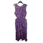 BeachLunchLounge side cut out midi dress XXL BLUE FLORAL Photo 2