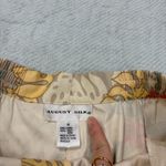 August Silk  100% Silk Leaf Pattern Pants Sz M Boho Peasant Contemprorary Retro Photo 4