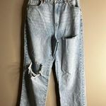 Garage denim wide leg distressed jeans high rise 1/25 Photo 0