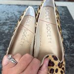 Sole Society  Leopard Calf Hair Espadrille Loafers Size 8.5 Photo 6