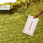 Green Smocked Ruffled Tank Top Size XL Photo 2