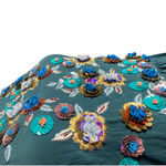 • Label Ritu Kumar Green Blue 3D
Floral Embroidered Viscose Maxi
Dress
S Photo 4