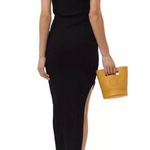 Simon Miller Asymmetric Wide Rib Maxi Dress in Black, Size L New w/Tag Black Size L Photo 2