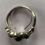 Adjustable Avon Black and Silver Scroll Ring size 5 Photo 2