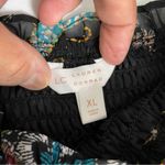 LC Lauren Conrad Lauren Conrad Plus Balloon Sleeve Smocked Midi Dress Sz XL Black Butterfly Photo 8