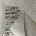 Free People  Size L White Ivory Nylon Blend Luna Oversized Drop Shoulder Sweater Photo 7