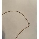 Gold Tone Ship Wheel Necklace With Genuine Diamond Photo 3