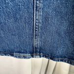 J.Crew Denim Skirt Button Front Mini Skirt Women's Size 28 Blue Jean Classic Photo 4