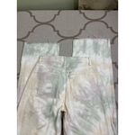 Reformation jeans fawcett white tie dye wash button fly jean, size 24 Photo 15