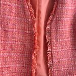 Vince Camuto Tweed Cropped Blazer wool blend orange pink size 2 petite 2P Photo 10