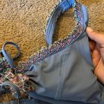 Becca  blue swim top M Photo 3