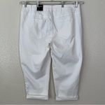 Lane Bryant NWT  Embroidered White Girlfriend Crop Pants, Size 18 Photo 5