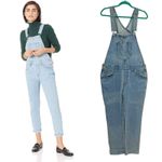 Levi's Original Overalls Jeans Denim Medium Light Wash Blue Size Large Photo 1