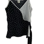 Paper Crane  Stripe Dot Black and White Cami Wrap Size‎ Small Photo 0