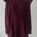 Gap  Smocked Ruffle Sleeve Mini Dress Sz: L Long Sleeve Prairie Cottage (b46) Photo 0