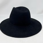 Sara Designs Black Felt Fedora Hat Wool Blend Wide Brim Women’s Casual Fall Winter Photo 3