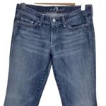 7 For All Mankind Colette Straight Leg Jean Embroidered Pockets 27 Medium Wash Photo 1