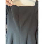 Kay Unger Black Midi Dress Split Sleeve Slit On Leg Sz 4 NEW Photo 14