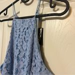 NBD  x Revolve Bria Halter Light Blue Lace Dress Photo 4
