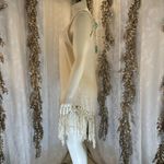 Negs Women’s Boho Crochet Fringe Tunic Cover Up Festival Medium Large granny Blue Photo 10