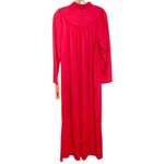 Vintage Shadowline Cuddlemere Raspberry Embroidered Long Nightgown NWT Small Pink Photo 3