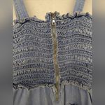RTR Sz 10 Large Sea New York Dakota Smocked Jumpsuit blue denim Wide leg jean Photo 8