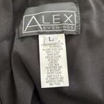 Alex Evenings  Palazzo Pants Womens Large Black Chiffon Overlay Wide Leg Dressy L Photo 6