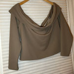 Abercrombie & Fitch Abercrombie Long-Sleeve Off-The-Shoulder Top Photo 0