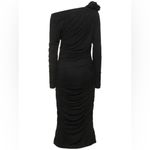 MAGDA BUTRYM Jersey Midi Dress With 3d Flower Applique size 34/4 Black Photo 15