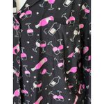 NOT A MORNING PERSON HANGOVER CLUB WINE PAJAMA SET WOMENS XL Black Photo 5