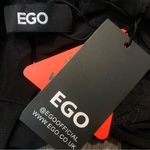 EGO •  cross front frill detail cut out mini dress black small Photo 4