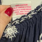 GRETCHEN SCOTT WOMENS BIG LOVE MAXI DRESS NAVY BLUE WHITE EMBROIDERY MEDIUM Photo 5