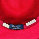 Burberrys' London Vintage Derby Fedora Hat Sz M Berry Red Wool Felt England Photo 5