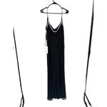 Mac Duggal 93551 Black Beaded Spaghetti Strap Column Gown Size 12 Photo 5