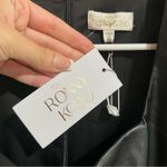 Ronny Kobo Collection black faux leather cutout long sleeve mini dress large NEW Photo 8