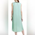 BCBGMAXAZRIA NWT  Nellie embellished collar asymmetrical midi dress opaline green Photo 1