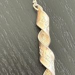 Pretty Peacock Sterling Silver Inspirational Spiral with 18" Chain EUC Photo 3