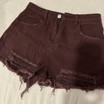 Princess Polly Brown Denim Shorts Photo 0